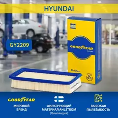 Фильтр воздушный автомобильный Goodyear GY2209 для HYUNDAI (хендай) GETZ (гетц)