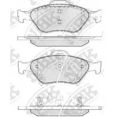 Колодки тормозные TOYOTA Yaris (06-) (1.0/1.3/1.5) передние (4шт.) NIBK