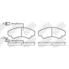 Колодки тормозные NiBK PN0220W Задние