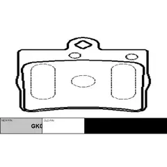 Колодки тормозные MERCEDES-BENZ C-class 2000-2002, CLC 2008-2011 задн.  GK0062 (CKBZ-35)