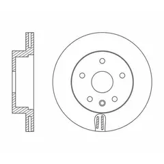 Диск тормозной AUDI A4 07-/A5 07- передний D 314мм, NIBK RN33003