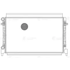 Радиатор системы охлаждения Skoda Octavia A7 (13-)/Volkswagen Golf VII (12-) 1.6i (LRc 1851)