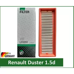 Фильтр воздушный GREEN FILTER LF0291 для Renault Duster 1.5d Рено Дастер 1.5 дизель ( дизельный мотор K9K )