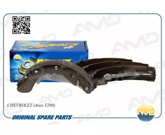 Колодки тормозные Chevrolet Aveo (T200, T255. T300) 03-, Cobalt 13-, Spark 10- барабанные AMD