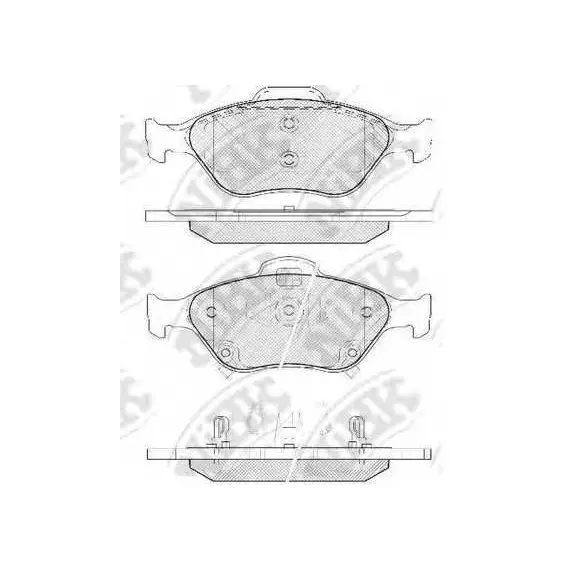 Колодки тормозные TOYOTA Yaris (06-) (1.0/1.3/1.5) передние (4шт.) NIBK