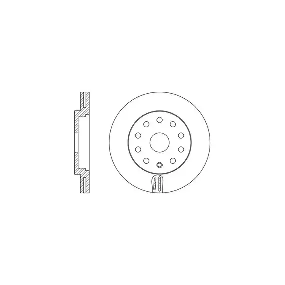 Диск тормозной передний SKODA OCTAVIA/SUPERB/VW PASSAT/TIGUAN BR33147T