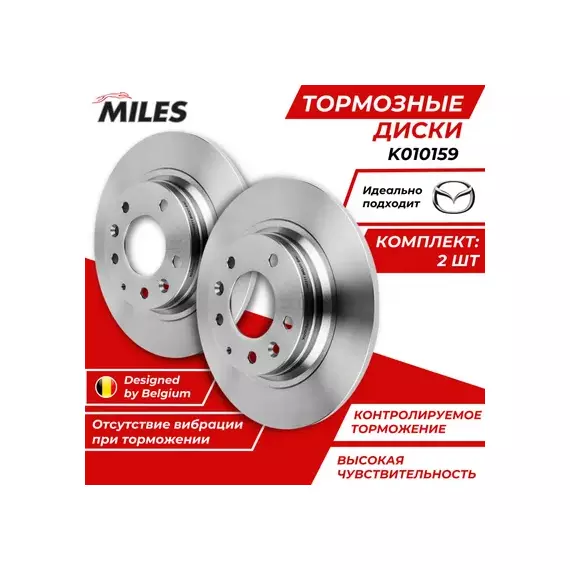 Диск тормозной задний MAZDA 6 07/MX-5 08/MAZDA 323 0104/MAZDA 626 9902 (TRW DF4442) K010159