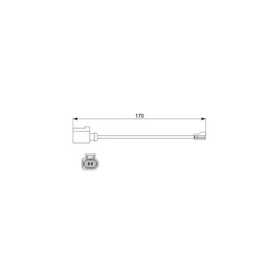 Датчики износа тормозных колодок BOSCH 1987474512 8V0615437 AUDI TT 14-