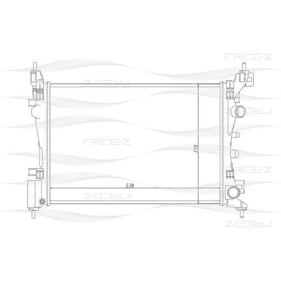 Радиатор FREE-Z KK0144 - FREE-Z арт. KK0144